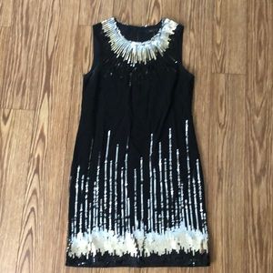BCBG black dress with sequin details